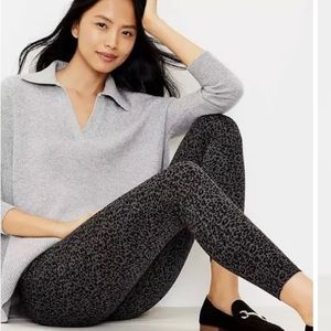 Ann Taylor LOFT Leopard print leggings.